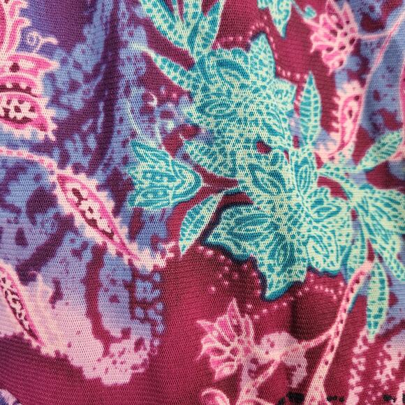 Westbound floral hi-lo pull-on skirt size M multicolor Y2K colorful boho - Picture 9 of 9